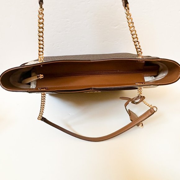 Michael Kors Jet Set Travel LG Chain Color-Block Tote Shoulder Bag Luggage Multi - Picture 6 of 12